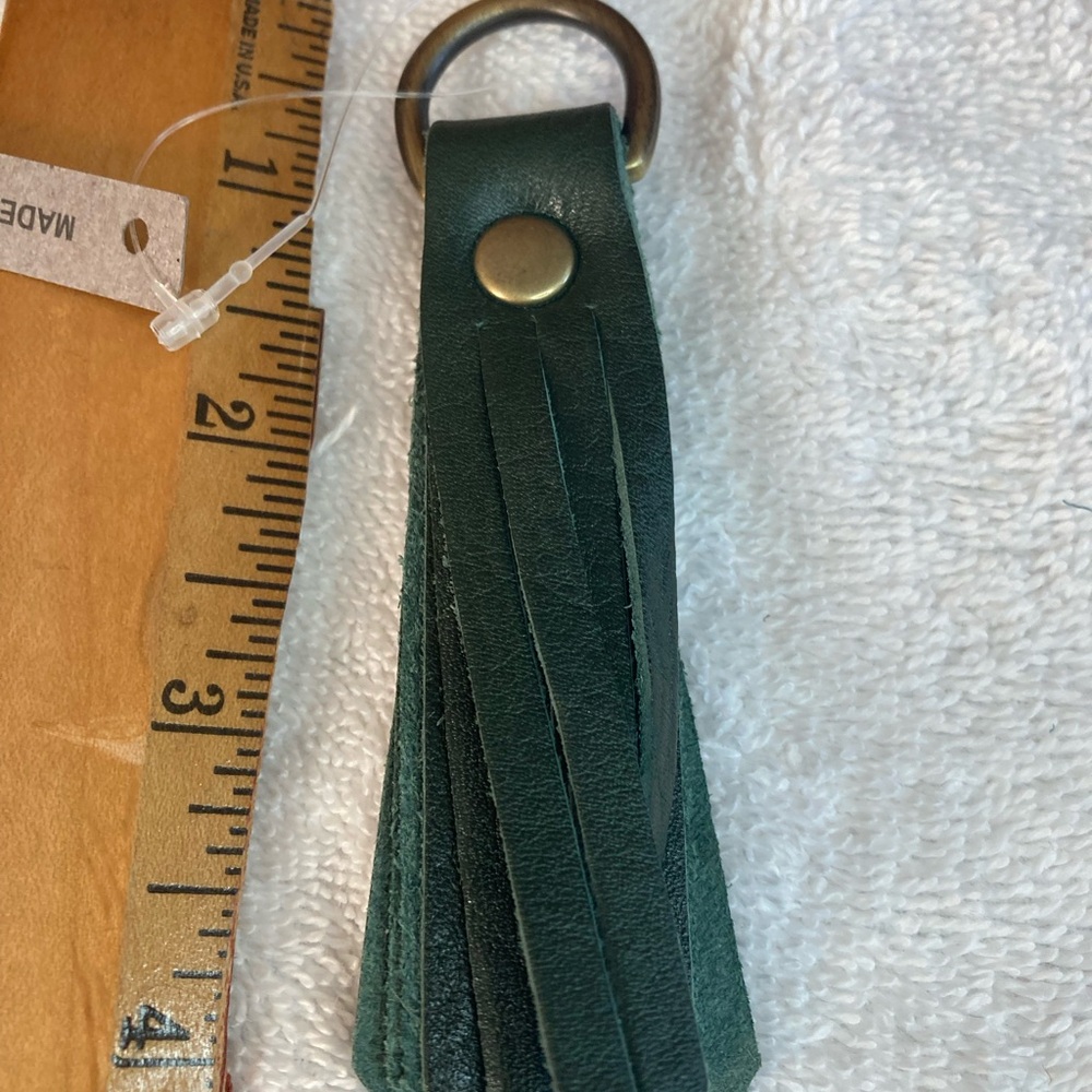 Portland Leather Goods Small Keychain Tassel in FOREST🌲🌲🌲
